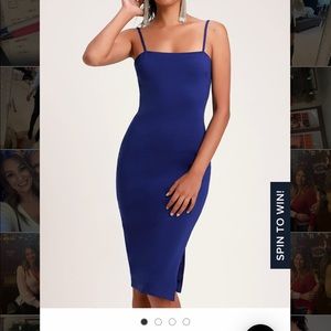 Lulu’s blue midi dress